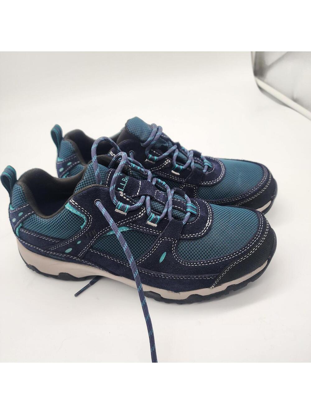 L.L. Bean Trail Model Hiker 4 navy hiking shoes 11 wide - Picture 7 of 8